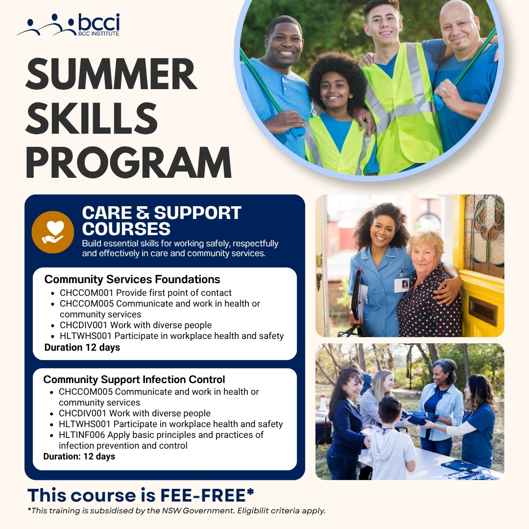 FEE-FREE Summer Skills Courses at BCCI: Build Your Skills for 2026/27